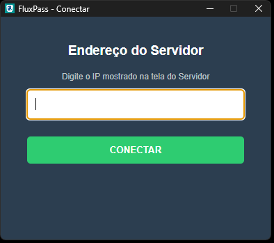 Tela de Conexão de Terminal